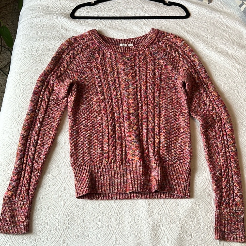 Gap 100% cotton multicolor sweater XS
